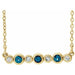 Ladies Natural Alexandrite Natural Diamond Bezel-Set Necklace (I1, G-H) — 14K Yellow Gold