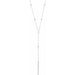 Ladies Natural Diamond Bar Y Necklace (I1, Ghi) — 14K White Gold
