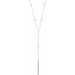Ladies Natural Diamond Bar Y Necklace (I1, Ghi) — 14K Rose Gold