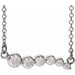 Ladies Natural Diamond Graduated Necklace (I1, G-H) — Sterling Silver