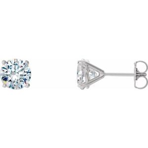 Ladies Natural Diamond Cocktail-Style Earrings (I1, G-H) — Platinum