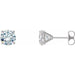 Ladies Natural Diamond Cocktail-Style Earrings (Si2-Si3, G-H) — Platinum