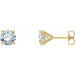 Ladies Natural Diamond Cocktail-Style Earrings (Si2-Si3, G-H) — 14K Yellow Gold