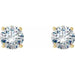 Lab-Grown Diamond Round 4-Prong Cocktail-Style Stud Earrings - Style 688850