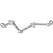 Ladies Natural Diamond Necklace Center — Platinum