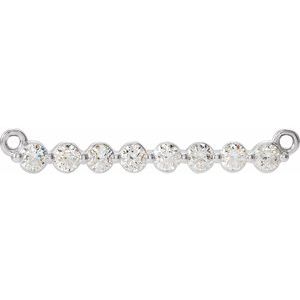 Ladies Natural Diamond Necklace Center (Si2-Si3, G-H) — Platinum