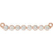 Ladies Natural Diamond Necklace Center (I1, G-H) — 14K Rose Gold