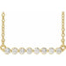 Ladies Natural Diamond Bar Necklace (I1, G-H) — 14K Yellow Gold