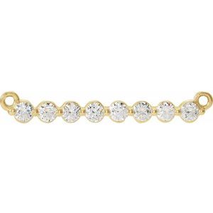 Ladies Natural Diamond Necklace Center (I1, G-H) — 14K Yellow Gold