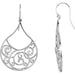 Ladies Natural Diamond Earrings — Sterling Silver