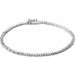 Ladies Natural Diamond Line Bracelet (I1, Ghi) — 14K White Gold