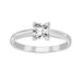LADIES SOLITAIRE RING 0.33CT PRINCESS DIAMOND 14k WHITE GOLD