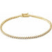 Ladies Natural Diamond Line Bracelet (I1, Ghi) — 14K Yellow Gold