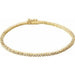 Ladies Natural Diamond Line Bracelet (I1, Ghi) — 14K Yellow Gold