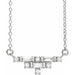 Ladies Natural Diamond Art Deco Necklace (SI2-I1, GHI) — 14K White Gold