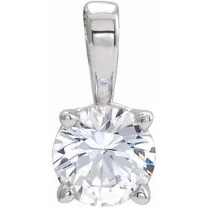 Ladies Natural Diamond Pendant (I1, G-H) — 14K White Gold