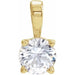 Ladies Natural Diamond Pendant (I1, G-H) — 14K Yellow Gold