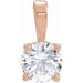 Ladies Natural Diamond Pendant (I1, G-H) — 14K Rose Gold