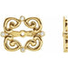 Ladies Natiral Diamond Earring Jackets with 5.7 mm ID — 14K Yellow Gold