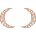 Lab-Grown Diamond Crescent Moon Earrings