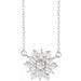 Ladies Natural Diamond Vintage-Inspired Necklace (Si2-Si3, Ghi) — Platinum