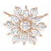 Ladies Natural Diamond Necklace Center (I1, Ghi) — 14K Rose Gold