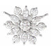 Ladies Natural Diamond Necklace Center (I1, Ghi) — 14K White Gold