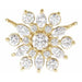 Ladies Natural Diamond Necklace Center (I1, Ghi) — 14K Yellow Gold