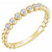Ladies Natural Diamond Stackable Ring (I1, G-H) — 14K Yellow Gold