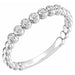 Ladies Natural Diamond Stackable Ring (I1, G-H) — Sterling Silver