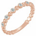 Ladies Natural Diamond Stackable Ring (I1, G-H) — 14K Rose Gold