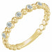 Ladies Natural Diamond Stackable Ring (I1, G-H) — 14K Yellow Gold
