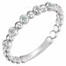 Ladies Natural Diamond Stackable Ring (SI2-SI3, G-H) — Platinum