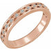Ladies Natural Diamond Stackable Ring (I1, G-H) — 14K Rose Gold