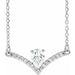 Ladies Natural Diamond Necklace (Si2-Si3, G-H) — Platinum