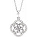 Ladies Natural Diamond Five-Fold Celtic-Inspired Necklace (I1, G-H) — Sterling Silver