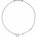 Ladies Natural Diamond Bar 6 1/2-71/ Bracelet (I1, G-H) — Sterling Silver