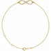 Ladies Natural Diamond Infinity-Inspired 6 1/2-7 1/ Bracelet (I1, G-H) — 14K Yellow Gold