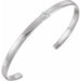 Ladies Natural Diamond Cuff Bracelet (I1) — Sterling Silver