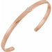 Ladies Natural Diamond Cuff Bracelet (I1) — 14K Rose Gold