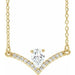 Ladies Natural Diamond Necklace (I1, G-H) — 14K Yellow Gold