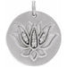 Ladies Natural Diamond Lotus Pendant — Sterling Silver