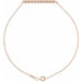 Ladies Natural Diamond Bar 6 1/2-7 1/ Bracelet (I1, G-H) — 14K Rose Gold