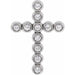Ladies Natural Diamond Cross Pendant (I1, G-H) — Sterling Silver