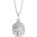Ladies Natural Diamond Buddha Necklace (I1, G-H) — Sterling Silver