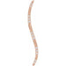 Ladies Natural Diamond Bar Pendant — 14K Rose Gold