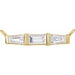 Ladies Natural Diamond Necklace Center — 14K Yellow Gold