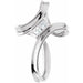 Ladies Natural Diamond Cross Pendant (Si1, G-H) — 14K White Gold