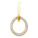 Ladies Natural Diamond Pendant (I1, G-H) — 14K Yellow Gold