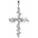 Ladies Natural Diamond Scattered Cross Pendant (Si2-Si3, I1, Ghi, G-H) — Sterling Silver
